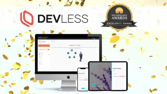Cover for Devless Wins Web Excellence Award