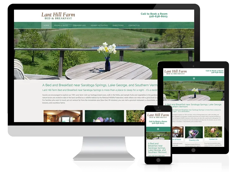 Lant Hill Bed & Breakfast Website Design