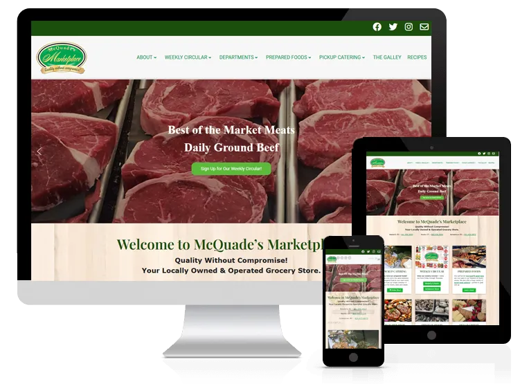 McQuade's Marketplace Website Design