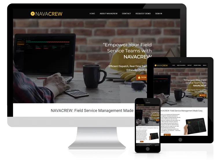 NavaCrew Website Design