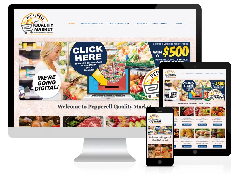 Pepperell Quality Market Website Design