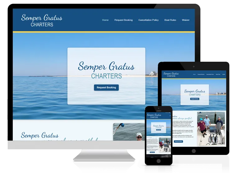 Semper Gratus Charters Website Design