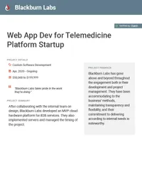 Web App Dev for Telemedicine Platform Startup preview